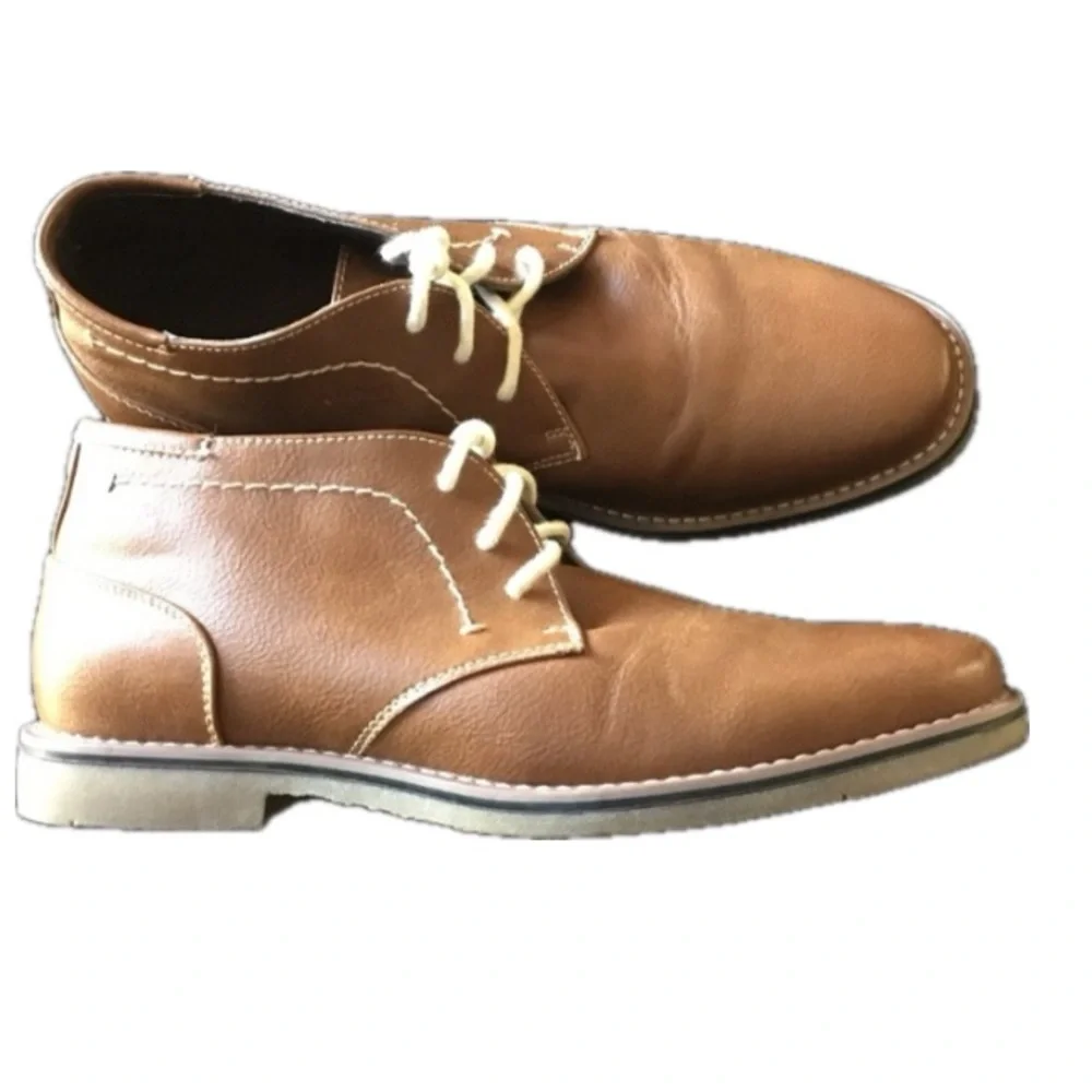 Sonoma Men’s Ledger Size 8 Chukka Boots Brown Lace Up Comfort Casual Shoes